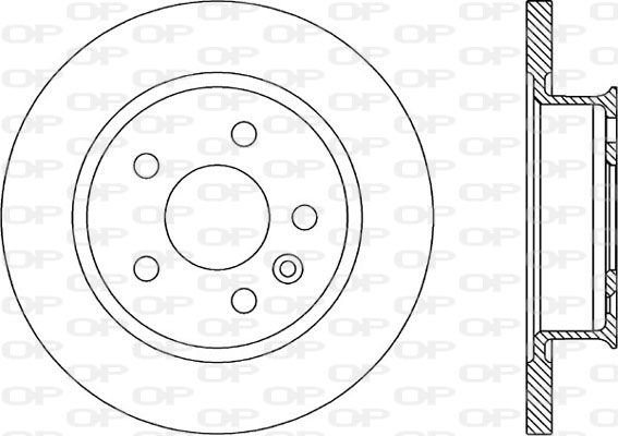 OPEN PARTS Тормозной диск BDR1590.10